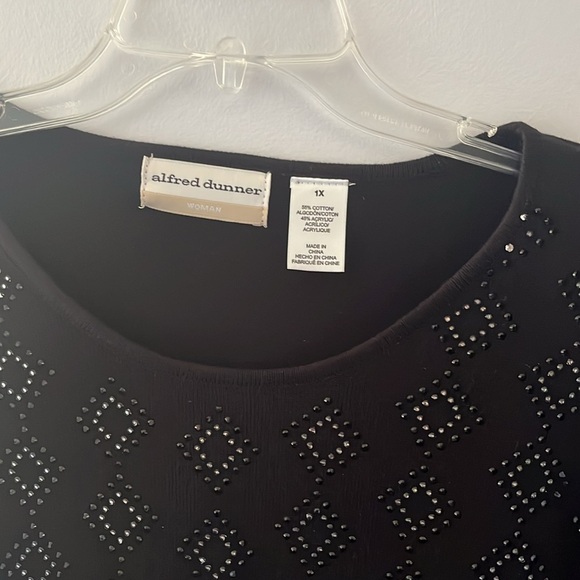 Black Rhinestone Sweater - Picture 3 of 3